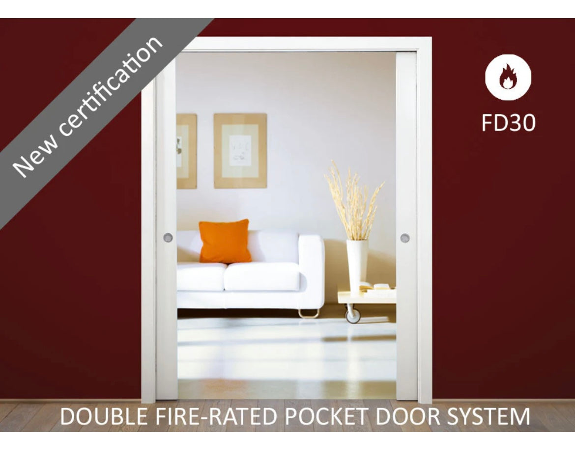 Classic DOUBLE FIRE-RATED Pocket Door System (Rev G)